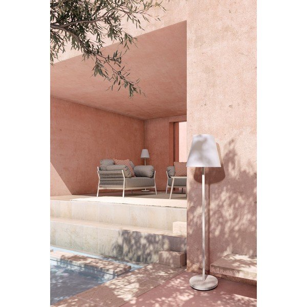 Balta LED stāvlampa ar tālvadību/ar skaļruni (augstums 150 cm) Solar – Bizzotto-image-2