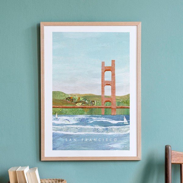 Plakāts Travelposter San Francisco II, 30 x 40 cm-image-2