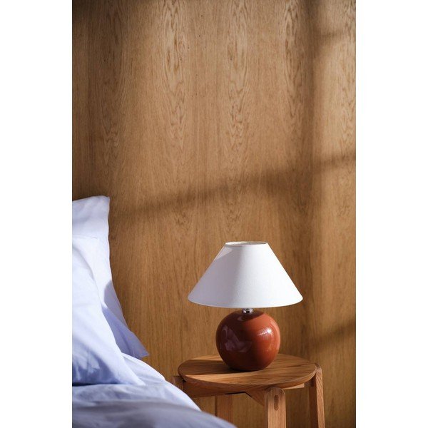 Brūna/krēmkrāsas keramikas galda lampa (augstums 29 cm) Karamell – Jotex-image-2