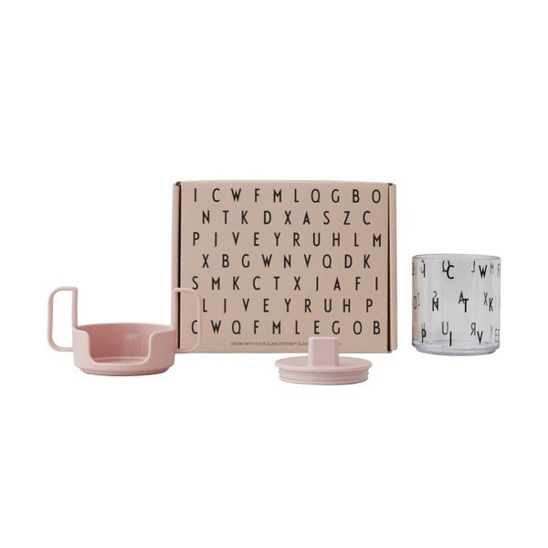 Rozā bērnu krūze Design Letters Grow With Your Cup-image-2