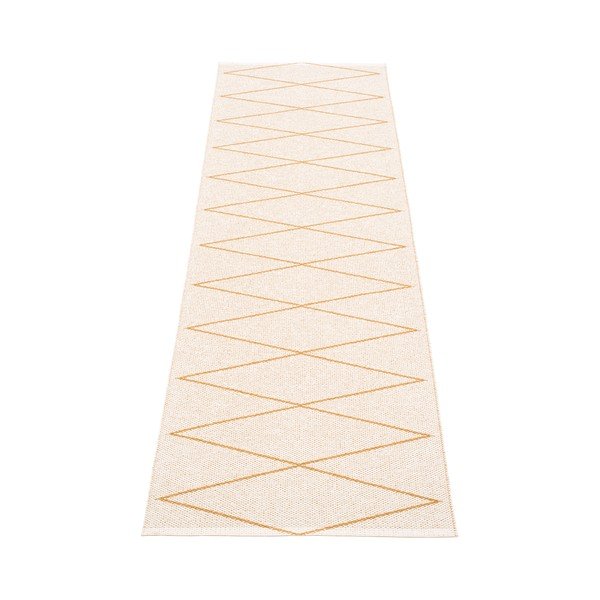 Okera dzeltens iekštelpu un āra celiņa paklājs 70x240 cm Max Ochre – Pappelina-image-2