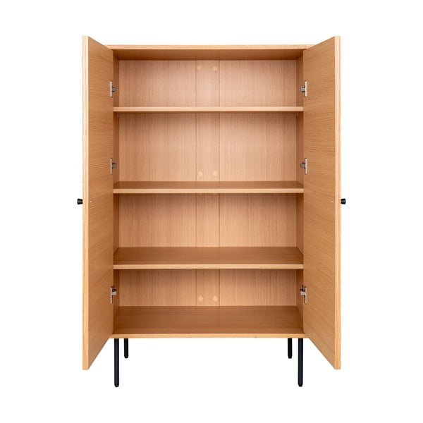 Dabīga toņa skapītis ar ozolkoka imitāciju 80x130 cm Kyoto – House Nordic-image-3