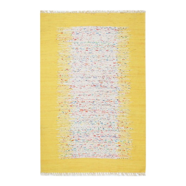 Dzeltens paklājs Eco Rugs Yolk, 120 x 180 cm