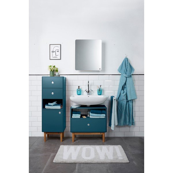 Zaļganzils piekarams/ar spoguli vannas istabas skapis 50x58 cm Color Bath – Tom Tailor-image-1