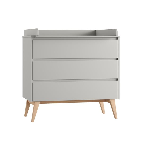 Pelēka zema bērnu kumode 100x52,5 cm Swing – Pinio-image-2