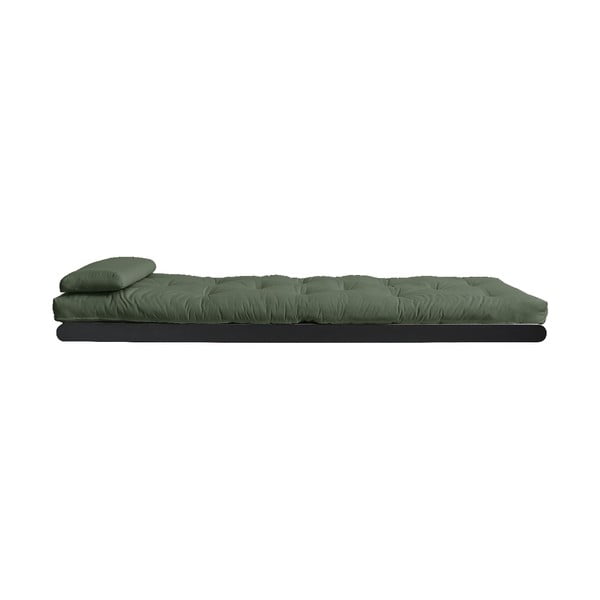 Divvietīgs maināms atpūtas krēsls Karup Design Figo Black/Olive Green-image-4