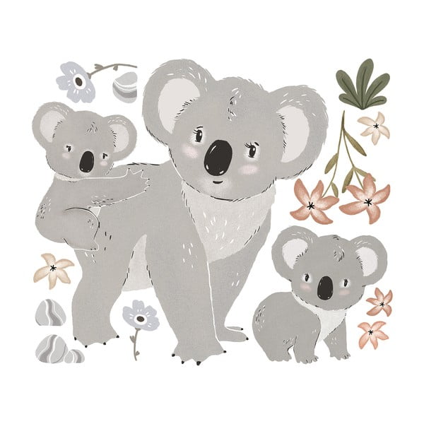 Uzlīmju loksne 54x46 cm Koalas Family – Lilipinso