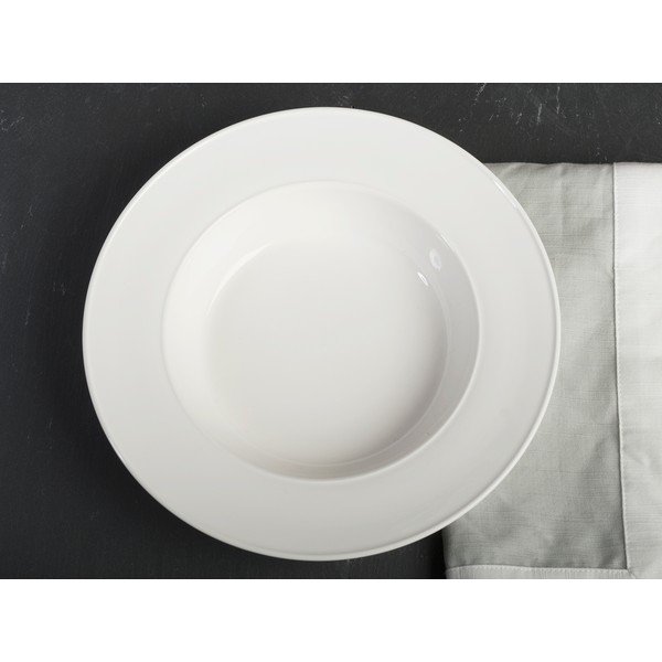 Balts porcelāna dziļais šķīvis Mikasa Ridget, ø 23 cm-image-3