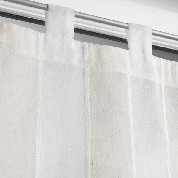 Krēmkrāsas dienas aizkari (2 gab.) 60x120 cm Palaos – douceur d'intérieur-image-1