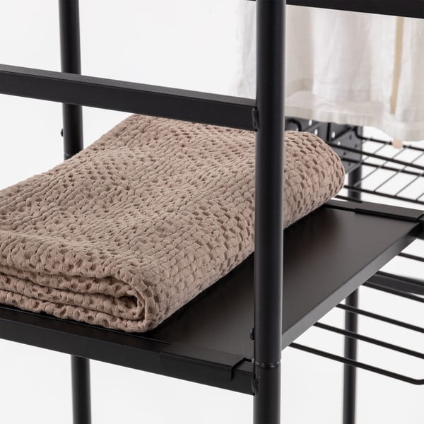 Melns drēbju skapis Kave Home Storn, augstums 182 cm-image-4