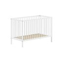 Balta priedes masīvkoka bērnu gultiņa 60x120 cm DINO – Vipack