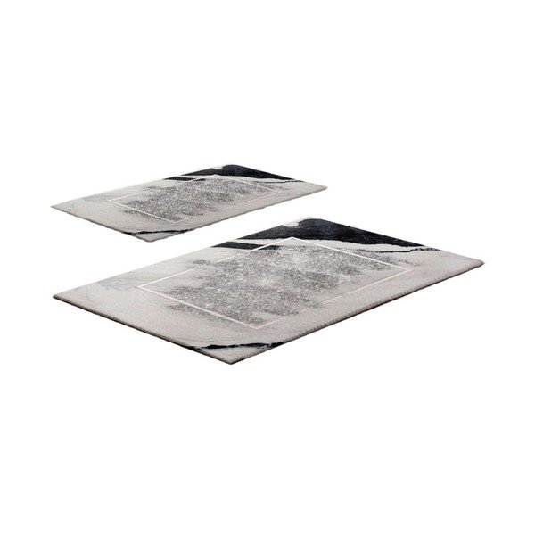 Pelēkbēši vannas istabas paklājiņi (2 gab.) 60x100 cm CT – Foutastic