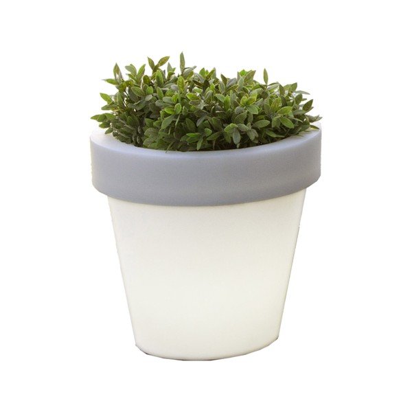 Balts stādītājs ar apgaismojumu Tomasucci Classic, ⌀ 45 cm-image-3