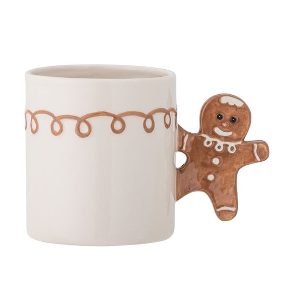 Krēmkrāsas māla krūze ar Ziemassvētku motīvu 350 ml Ginnie – Bloomingville