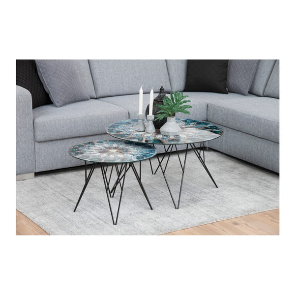 Actona Sun izvelkamais galds ar mozaīku-image-4