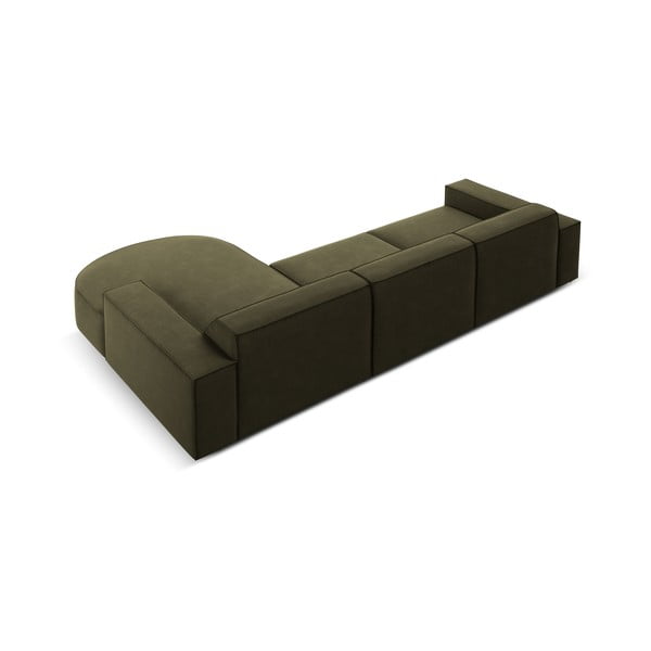 Zaļš samta stūra dīvāns (labais stūris) Jodie – Micadoni Home-image-4