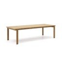 Tīkkoka masīvkoka dārza ēdamgalds 102x220 cm Icaro – Kave Home