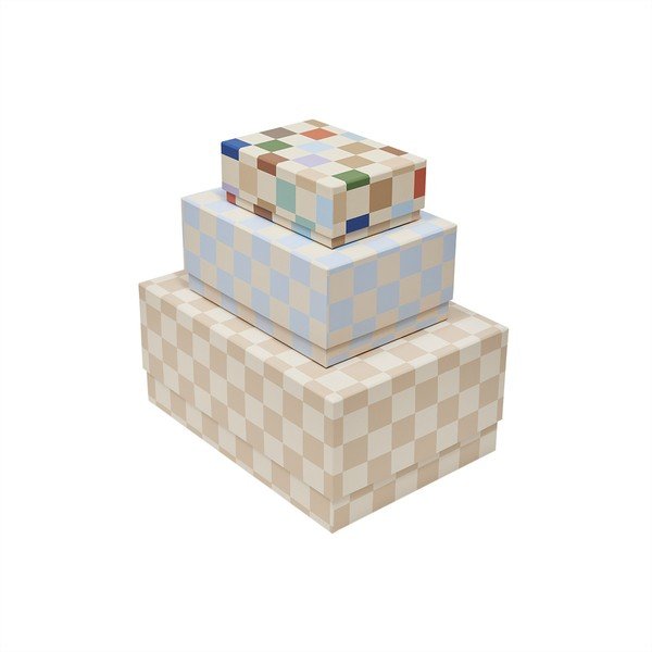 Kartona uzglabāšanas kastes bērniem (3 gab.) 31x22x14 cm Mana – OYOY Mini