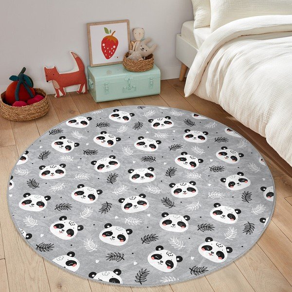 Pelēks bērnu paklājs ø 120 cm Comfort – Mila Home-image-4