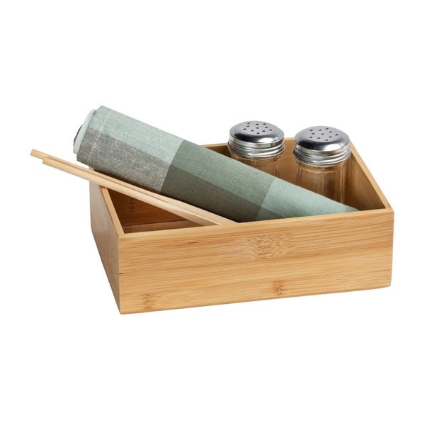 Bambusa uzglabāšanas kaste Wenko Terra, platums 22 cm-image-1
