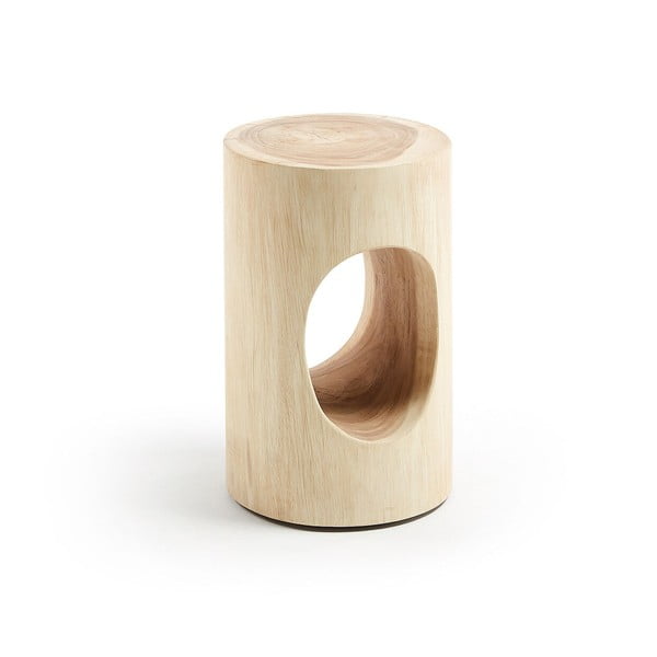 Mungura masīvkoka apaļš sānu galdiņš ø 30 cm Halker – Kave Home