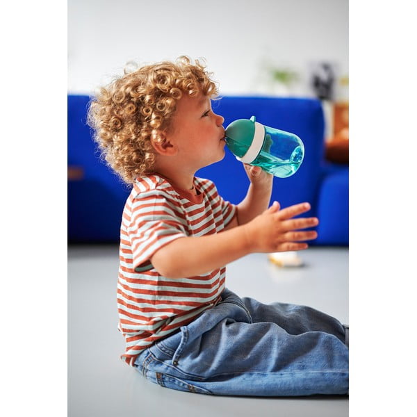 Balta/gaiši zaļa tritāna krūze bērniem 300 ml Little farm – Mepal-image-4