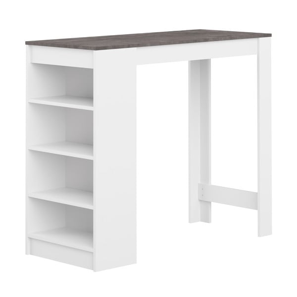 Bāra galds ar betona imitācijas galda virsmu 50x115 cm Aravis – TemaHome