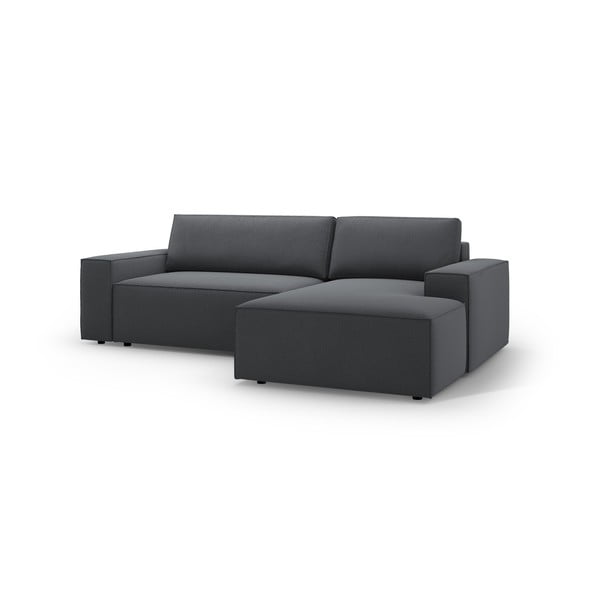 Tumši pelēks salokāms stūra dīvāns (ar labo stūri) Jodie – Micadoni Home-image-2