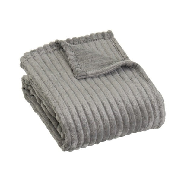 Pelēks mikroplīša pleds 130x160 cm Fur Velvet – Casa Selección