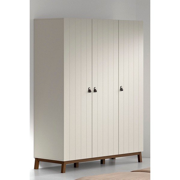 Bēšs bērnu drēbju skapis 149x196x58 cm Sezane – Vipack-image-1