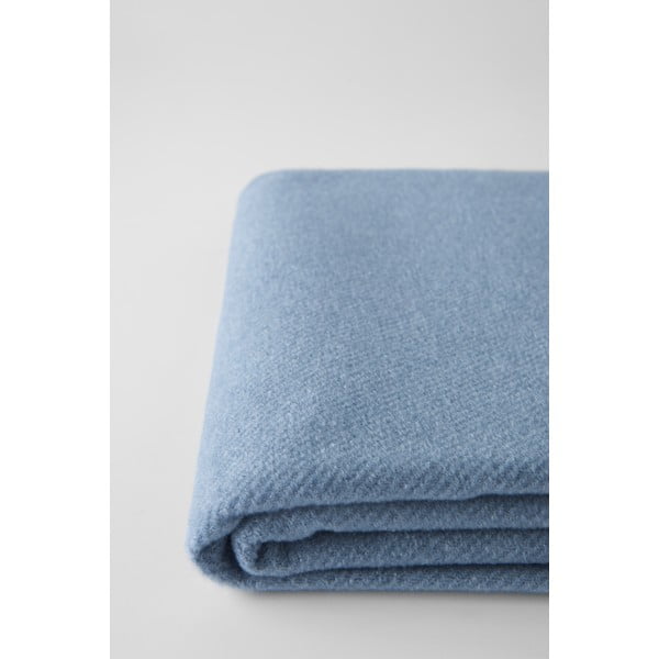 Zils pleds ar kokvilnu Euromant Basics, 140 x 160 cm-image-1