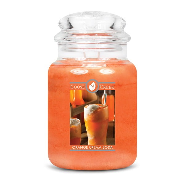 Aromatizēta svece stikla burciņā Goose Creek Orange Lemonade, deg 150 stundas