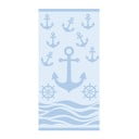 Gaiši zils frotē kokvilnas pludmales dvielis 70x140 cm   Anchor – B.E.S.