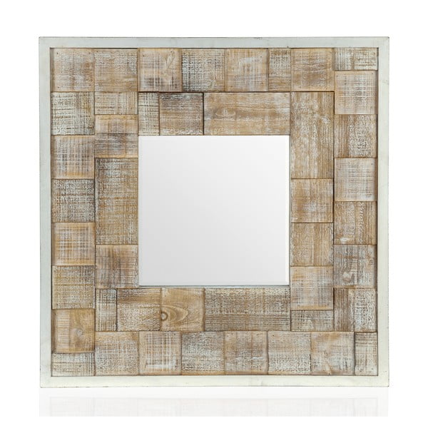 Sienas spogulis Mazgāts, 80x80 cm