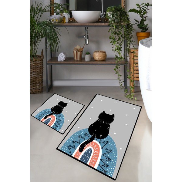 Vannas istabas paklājiņi (2 gab.) 60x100 cm Waiten – Foutastic-image-1