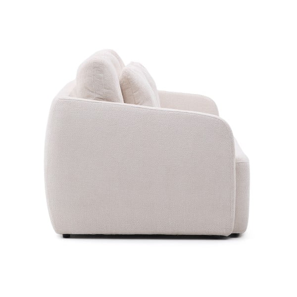 Krēmkrāsas salokāms dīvāns no šenila auduma 225 cm Laira – Kave Home-image-3