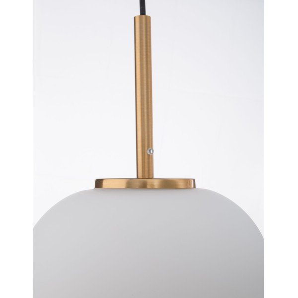 Balta/misiņa krāsas stikla piekaramā lampa ø 22 cm Lato – Nova Luce-image-2