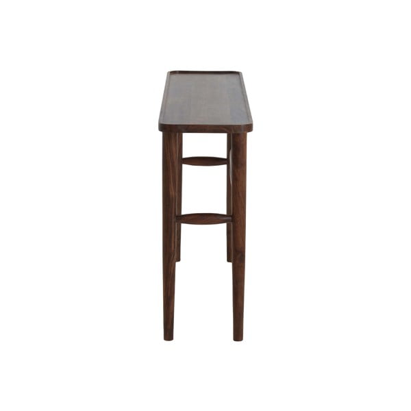 Brūns akācijas masīvkoka konsoles galds 30x120 cm Qiano – Light & Living-image-3