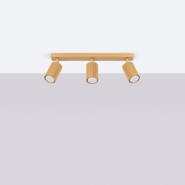 Zelta krāsas prožektora tipa lampa 6,5x45 cm Gleam – Sollux-image-4