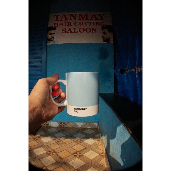 Gaiši zila porcelāna krūze 375 ml Light Blue 550 – Pantone-image-2
