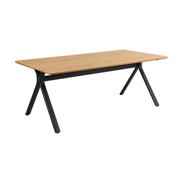 Ēdamgalds ar ozolkoka imitācijas galda virsmu 100x200 cm Bristol – Actona