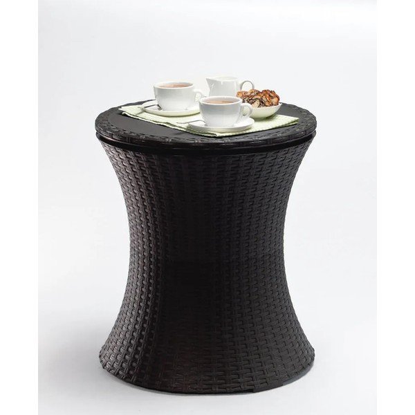 Apaļš dārza galds ar ledus paplāti 49.5x49.5 cm Cool – Keter-image-4