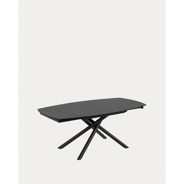 Izvelkams ēdamgalds ar papildu galda virsmu ar keramikas virsmu 100x130 cm Yodalia – Kave Home-image-3