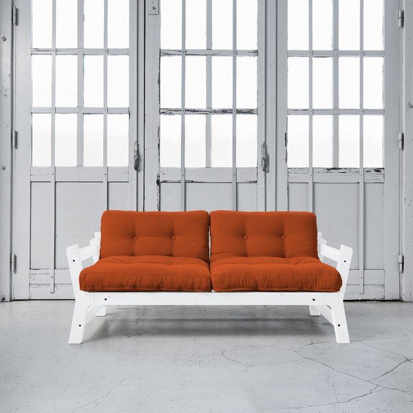 Dīvāns gulta Karup Step White/Orange-image-1