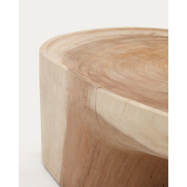 Dabīga toņa mungura masīvkoka žurnālgaldiņš 50x90 cm Mosi – Kave Home-image-4