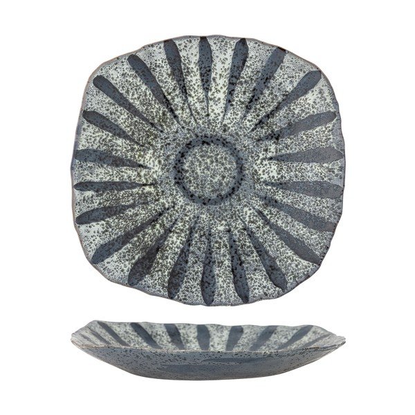 Pelēks servēšanas akmensmasas šķīvis ø 32 cm Ramie – Bloomingville-image-4