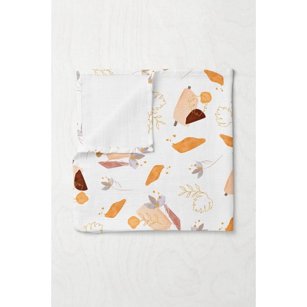 Balta muslīna bērnu sega 75x100 cm Boho – Mijolnir-image-1