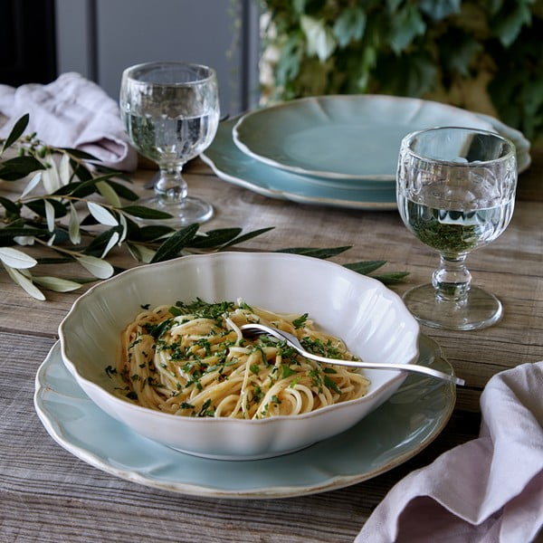 Zila/tirkīzzila māla servēšanas bļoda ø 23 cm Alentejo – Costa Nova-image-1