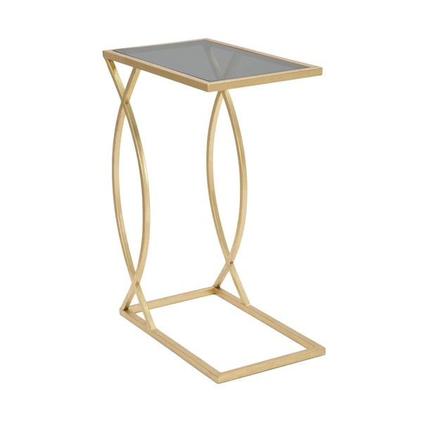 Sānu galdiņš ar stikla galda virsmu 25.5x45.5 cm Glam – Mauro Ferretti-image-4