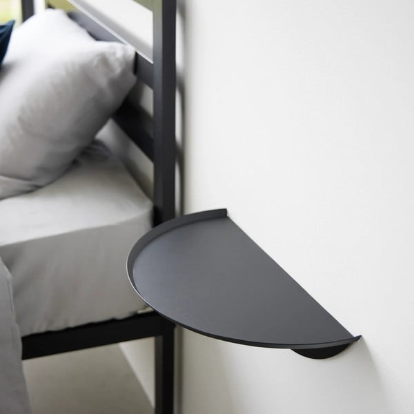 Melns metāla sienas plaukts 40 cm Tower – YAMAZAKI-image-4